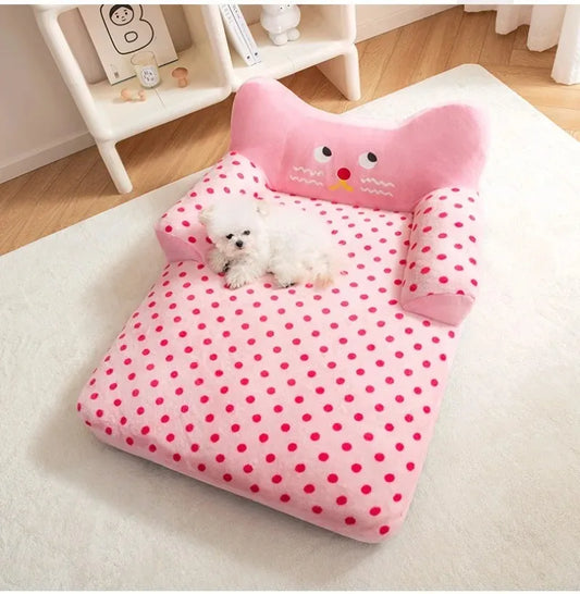 Puppy Bed Accessories Dog Pet Large Dogs Baskets Basket Medium Supplies Beds Fluffy Small Blanket Pets Products Cats Kennel Sofa