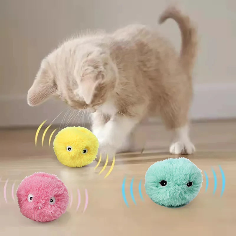 Smart Interactive Plush Catnip Toy Ball