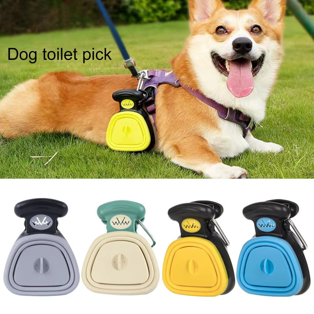 Pet Pooper Scooper Foldable Pooper Scooper with Decomposable Bags for Easy Pet Cleanup Travel Dog Litter Picker Shovel for Clean